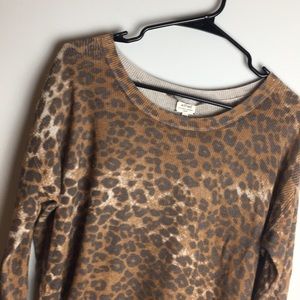 Wilfred Leopard Animal print Sweater Silk Cashmere